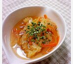 白菜と人参の中華スープ